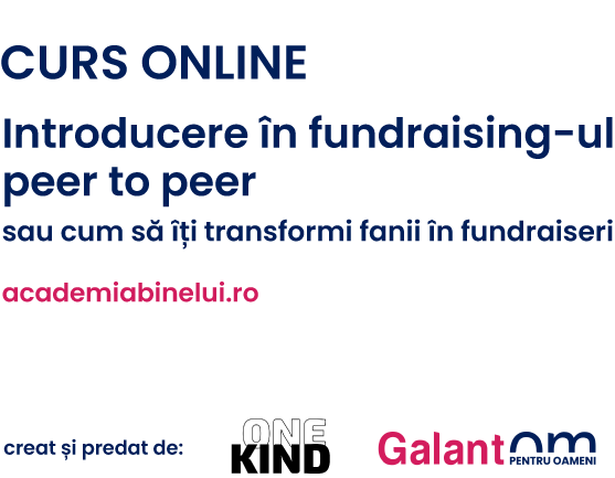 Curs Galantom - Introducere în fundraising-ul peer to peer